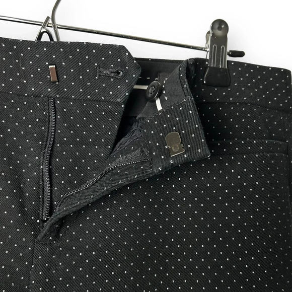 Banana Republic  Black Dotted Sloan Pants 6 - Picture 5 of 9
